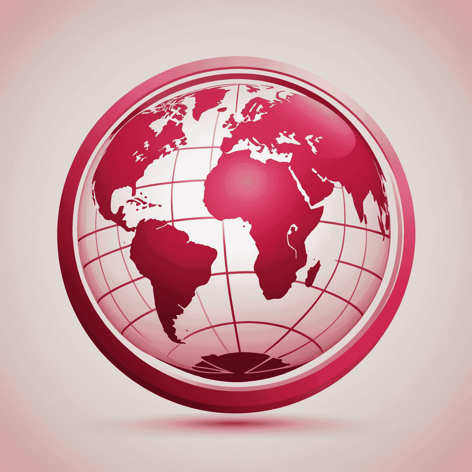 Company logo featuring a stylized globe icon in red and pink colors, symbolizing worldwide mobile and internet connectivity for travel