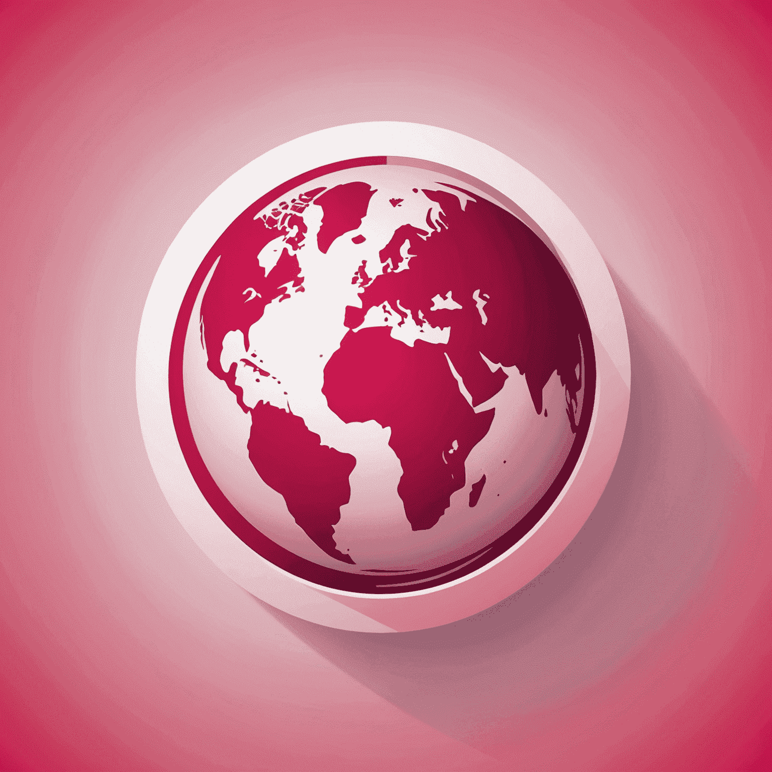 Company logo featuring a stylized globe icon in red and pink colors, symbolizing worldwide mobile and internet connectivity for travel